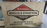 Vintage metal original Briggs and Stratton sign