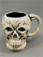 Unmarked Ceramic Skull Coffee Mug