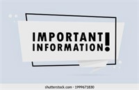 IMPORTANT AUCTION INFORMATION / DATES