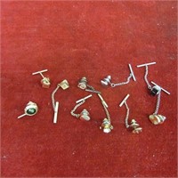 (10)Vintage tie tacks.