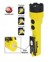 Nightstick Yellow Flashlight W/ Dual Magnets