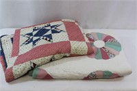 Vintage Patchwork Quilt & Star Quilt