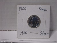 1960 silver proof dime