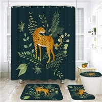 Jungle Bathroom Sets with Jaguar Leopard Design