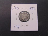 1912 USA 10 cent Coin