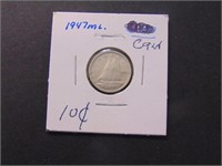 1947 ML Canadian 10 Cent Coin