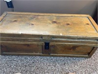 36 x 14 x 12 Wooden Box - Handles & Brass Corners