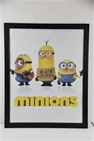 Framed Minions Poster