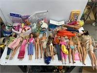 Kids Barbie dolls, Ken and other accessories