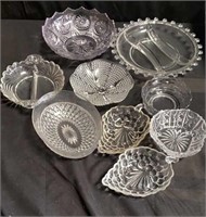 Box of glass dishes and bowls