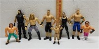 8 Bendable Wrestling Figures