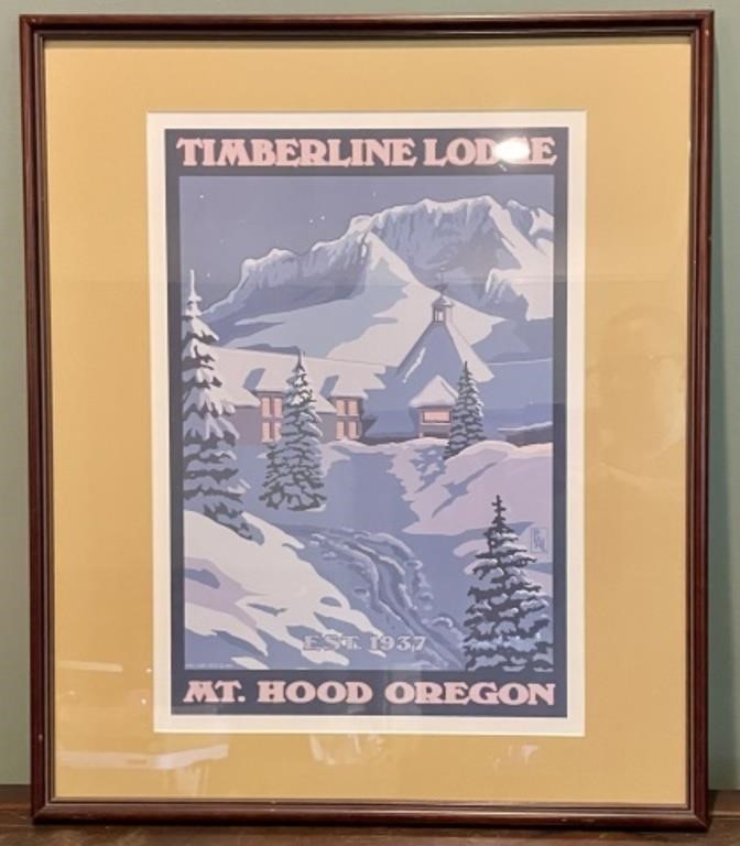Timberline Lodge Advertising Poster