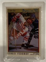 NHL Hockey Card Sergei Fedorov #68 1990-91