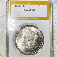 1882-CC Morgan Silver Dollar PGA - MS64