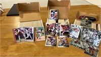 R.  1 small box of baseball cards and 2 small