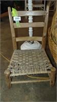 vintage woven child's chair