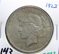 1923 PEACE DOLLAR COIN