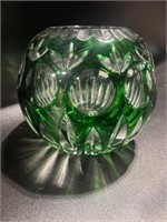 Nachtmann green/clear vase