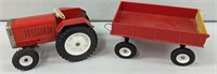 Foreign Styled Tin Tractor & Wagon Un-Marked