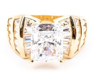 Jewelry 14kt Yellow Gold CZ Wedding Ring