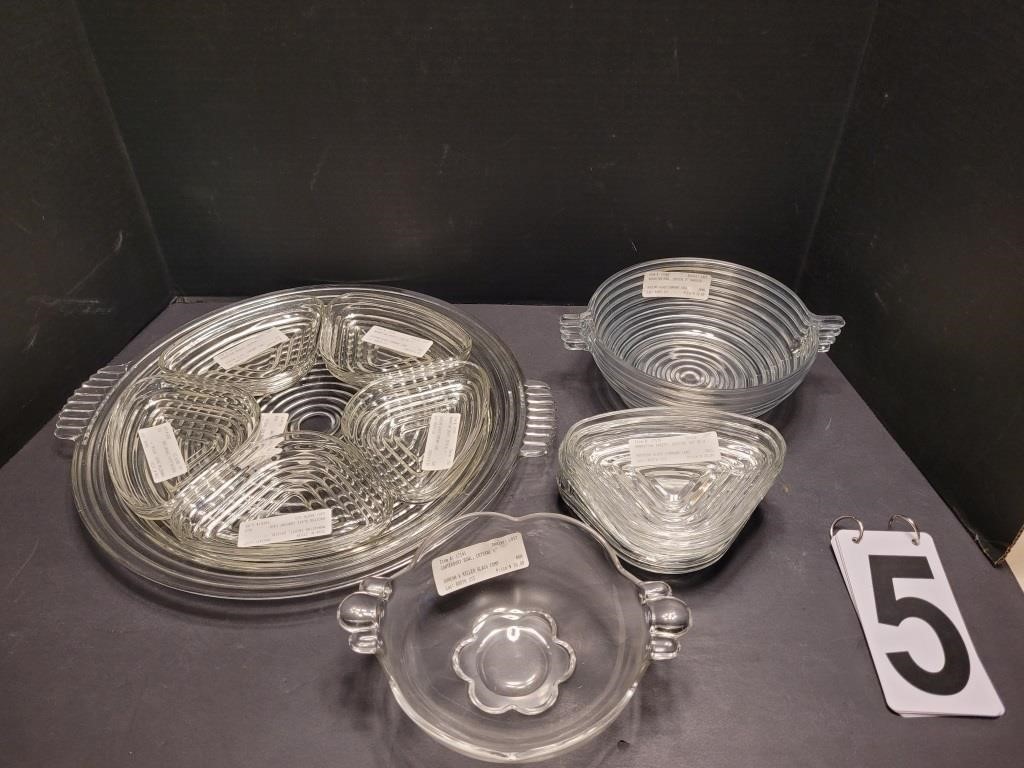 Hawking Glass Co. Manhattan Cake Plate~ Inserts