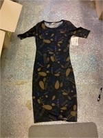 Black flower seed designed dress. Size XXS