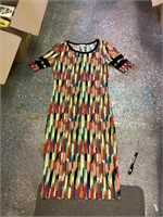Multi colored paint designed dress. Size XXS