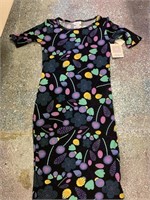 Black Flowers Seed designed dress. Size XXS