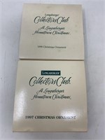 -2 Longaberger collectors club Christmas