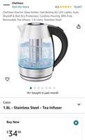 Electric Kettle (Open Box, Powers on)