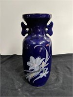 10.5" Blue vase