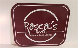 Rascal's Roost Restaurant Sign 34x28"
