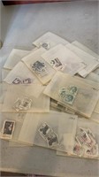 25 plus lot of old used  miscellaneous stamps