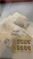 30 plus pkgs of used miscellaneous old stamps