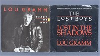 Two Lou Gramm 45 Single Vinyl Records