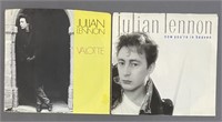 Two Julian Lennon 45 Single Vinyl Records