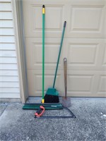 Push Broom, Broom, Shovel and Saw