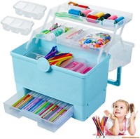 3-Layer Plastic Box  Blue Organizer