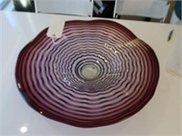 Murano Style decorative glass bowl