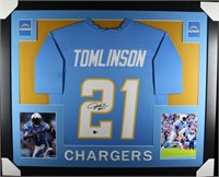 Autographed Ladainian Tomlinson Framed Jersey