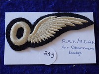 RAF/RCAF Air Observers Badge