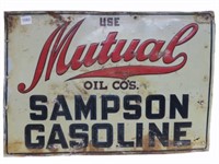 USE MUTUAL OIL SAMPSON GASOLINE SST SIGN