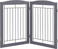 PAWLAND Dog Gate 48W 30T, 2 Panels - Gray