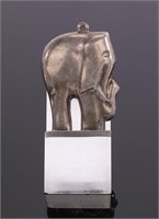 STERLING Silver Elephant Pendant