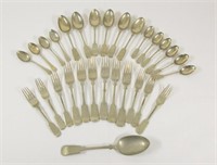 1890 William Hutton & Sons Silverplate Cutlery Set