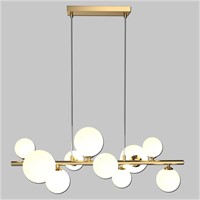 $219  Gold 10-Light Sputnik Chandelier, Mid Centur