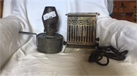 1930s Electric Toaster And Small Oil Heater Or