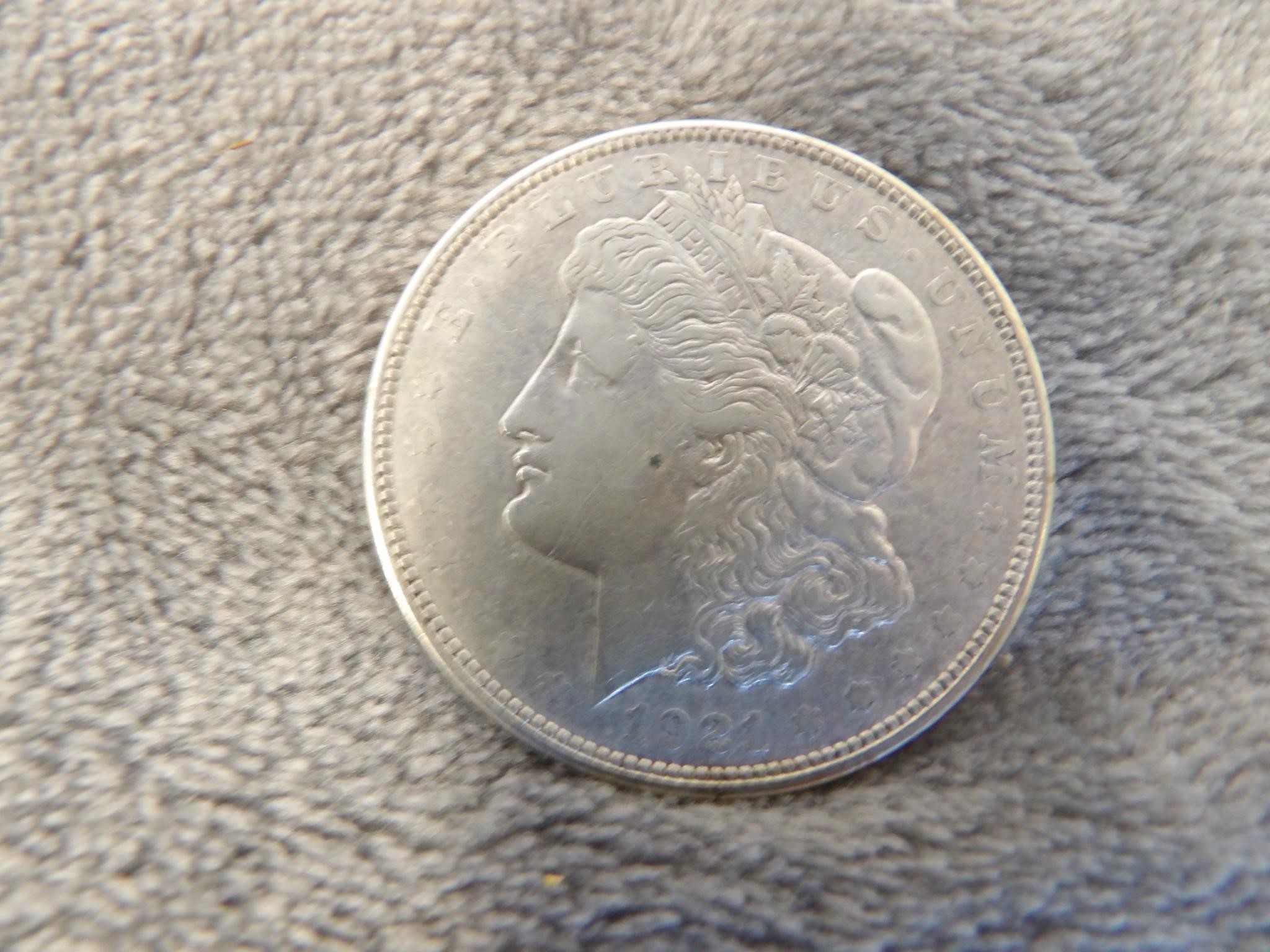 1921 D Morgan Silver Dollar