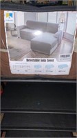 New, never used REVERSIBLE Sofa Cover, fits 3-4