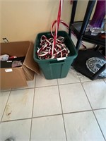 Tote of candy cane lights